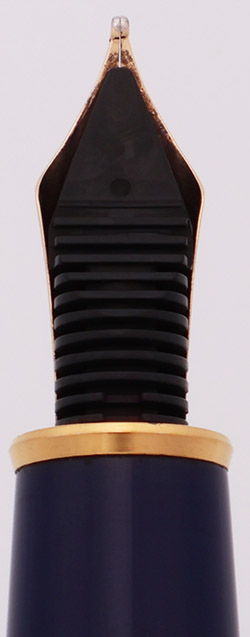 Platinum President Fountain Pen - Dark Blue w Gold Trim, C/C